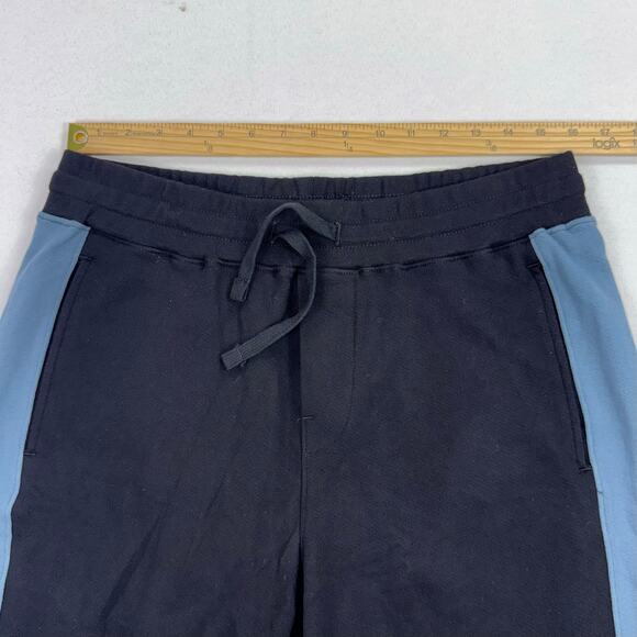 NWOT American Giant Colorblock Sweatshort Men's Medium Black Blue USA - Picture 8 of 11